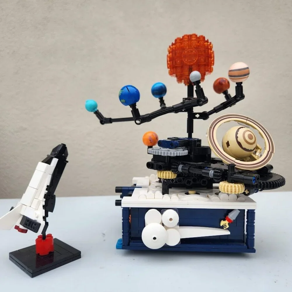 Solar System Building Kit Space Exploration Lego Compatible Rocket Astronomy Edu